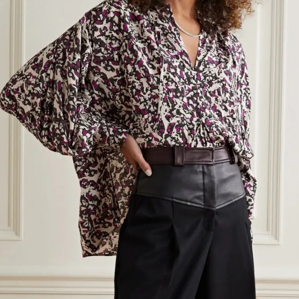 Isabel Marant Multicolor Abstract Blouse